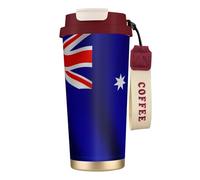 nanger Australian Flag 316 Stainless Steel Insulated Coffee Mug Vacuum Cup With Leak Proof Lid, Keep Hot Or Cold