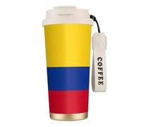 nanger Flag Of Colombia 316 Stainless Steel Insulated Coffee Mug Vacuum Cup With Leak Proof Lid, Keep Hot Or Cold