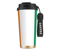 nanger Flag Of Cote D'Ivoire 316 Stainless Steel Insulated Coffee Mug Vacuum Cup With Leak Proof Lid, Keep Hot Or Cold