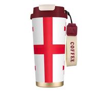 nanger Flag Of Georgia 316 Stainless Steel Insulated Coffee Mug Vacuum Cup With Leak Proof Lid, Keep Hot Or Cold