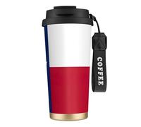 nanger Flag Of Texas 316 Stainless Steel Insulated Coffee Mug Vacuum Cup With Leak Proof Lid, Keep Hot Or Cold