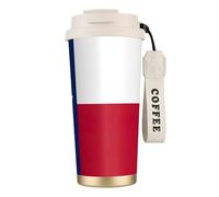 nanger Flag Of Texas 316 Stainless Steel Insulated Coffee Mug Vacuum Cup With Leak Proof Lid, Keep Hot Or Cold