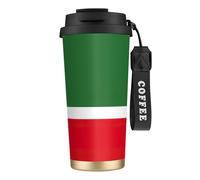 nanger Flag Of The Chechen Republic 316 Stainless Steel Insulated Coffee Mug Vacuum Cup With Leak Proof Lid, Keep Hot Or Cold
