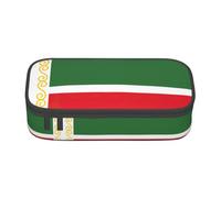 nanger Flag Of The Chechen Republic Print Pencil Case Bag Big Capacity Pen Pouch, Aesthetic Stationery Organizer With Zipper