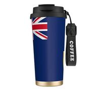 nanger Flag Of The Turks And Caicos Islands 316 Stainless Steel Insulated Coffee Mug Vacuum Cup With Leak Proof Lid, Keep Hot Or Cold