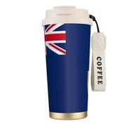 nanger Flag Of The Turks And Caicos Islands 316 Stainless Steel Insulated Coffee Mug Vacuum Cup With Leak Proof Lid, Keep Hot Or Cold