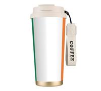 nanger Irish Flag 316 Stainless Steel Insulated Coffee Mug Vacuum Cup With Leak Proof Lid, Keep Hot Or Cold