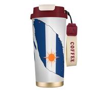 nanger Marshall Islands Flag Map 316 Stainless Steel Insulated Coffee Mug Vacuum Cup With Leak Proof Lid, Keep Hot Or Cold