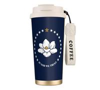nanger Mississippi State Flag 316 Stainless Steel Insulated Coffee Mug Vacuum Cup With Leak Proof Lid, Keep Hot Or Cold
