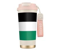 nanger Palestine Flag 316 Stainless Steel Insulated Coffee Mug Vacuum Cup With Leak Proof Lid, Keep Hot Or Cold