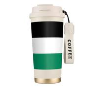 nanger Palestine Flag 316 Stainless Steel Insulated Coffee Mug Vacuum Cup With Leak Proof Lid, Keep Hot Or Cold