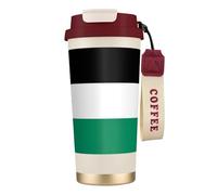 nanger Palestine Flag 316 Stainless Steel Insulated Coffee Mug Vacuum Cup With Leak Proof Lid, Keep Hot Or Cold