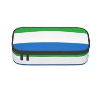nanger Sierra Leone Flag Print Pencil Case Bag Big Capacity Pen Pouch, Aesthetic Stationery Organizer With Zipper