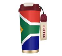 nanger South African Flag 316 Stainless Steel Insulated Coffee Mug Vacuum Cup With Leak Proof Lid, Keep Hot Or Cold