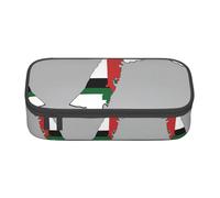 nanger State Of Palestine Flag Map 03 Print Pencil Case Bag Big Capacity Pen Pouch, Aesthetic Stationery Organizer With Zipper