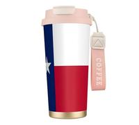 nanger Texas State Flag 316 Stainless Steel Insulated Coffee Mug Vacuum Cup With Leak Proof Lid, Keep Hot Or Cold