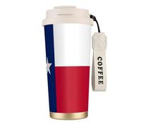 nanger Texas State Flag 316 Stainless Steel Insulated Coffee Mug Vacuum Cup With Leak Proof Lid, Keep Hot Or Cold