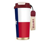 nanger Texas State Flag 316 Stainless Steel Insulated Coffee Mug Vacuum Cup With Leak Proof Lid, Keep Hot Or Cold