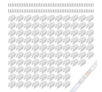 Nangilo 100PCS 6mm Led Strip Light Clips, Neon Led Strip Clips,Neon Strips Lights Clip Accessories for 6mm