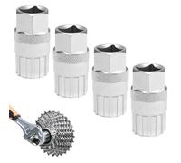 Nangilo 4PCS for Shimano Cassette Removal Tool,Bike Freewheel Removal Tool,Cassette Removal Tool Compatible with Shimano Cassette Tool for 6/7/8/9/10/11 Mountain Bike