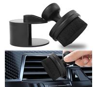 Nangilo Car Tyre Dressing Applicator Brush,Auto Tyre Cleaning Brush,Tyre Shine Applicator,Car Interior Cleaning Brushes, Tire Shine Applicator Brushes, Storage Stand Included for Car Wash Kit, Black