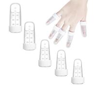 Nangilo Mallet Finger Splint,5 Pcs Finger Splints,Little Fingers Splint,Plastic Fingers Support Protector Splints Mallet Trigger Protector for Adjustable