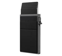 Nangilo Pop Up Wallet, 1Pcs Card Holder Men, Card Wallet, Credit Ca rd Wal let, Wa llet for Men, C ard Wa llet Blocking, Mens W allet, Aluminum Pop up W allet, Hold 6+ Credit C ARDS, Black