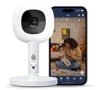 Nanit Pro 1080p HD Smart Baby Monitor & Flex Duo Stand, Featuring Split Screen and Alert Zone Function, Includes Small Breathing Band, White