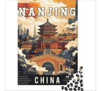 Nanjing in China jigsaw puzzles for adults 1000 | an enjoyable activity to keep the mind active and improve concentration and attention over time to enjoy at home38x26cm