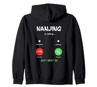 Nanjing Is Calling And I Must Go China Traveling Zip Hoodie