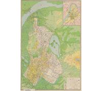 Nanjing Map Journal: Vintage Map Notebook