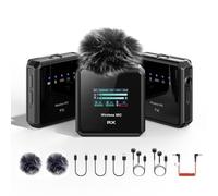NANK Mike Pro Wireless Lavalier Microphone for iPhone Camera, Intelligent Noise Cancelling, 30H Battery, 656-FT Range, USB-C Charging for Content Creation, Recording, Live Streaming, YouTube Videos