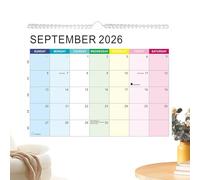Nankoyal 2026-2027 Wall Calendar,Thick Paper with Holidays Notes - 18-Month Desktop Calendar Wall Planner | for Appointment Academic Schedule Planning Home School Family Christmas New Year