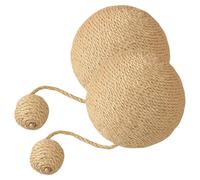 Nankoyal Cat Scratcher Sisal | Rabbit Scratch Toy Cat Toy Sisal Ball,Wear-Resistant Sisal Scratcher Ball Cat Scratching Board for Small Animals
