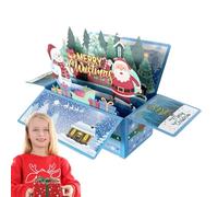 Nankoyal Christmas Money Box | Merry Christmas Cash Box Pull Money Box,Foldable Money Holders Pop up Christmas Supplies for Cash