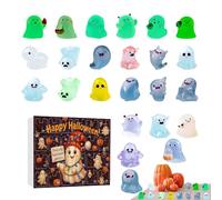 Nankoyal Halloween Advent | Halloween Glowing Ghost 24 Days Advent,Home Decor Cute for Trees Entryway Shelf Table Holiday Party Window Wreaths Car Kids Teens December