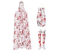 Nankoyal Halloween Cloak Scary Gothic Witch Hooded Cape