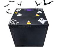 Nankoyal Halloween Treat Containers,Wooden Square Goodie Boxes - Party Favor for Kids Adults Home Family Gathering Halloween Holiday School Classroom