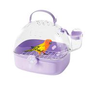 Nankoyal Hamster Travel Cage,PVC Small Animal Carrier With Water Bottle | Breathable Pet Bird Carrying Accessory for Cockatiels Chinchillas Lovebirds Budgies Conures Parakeet Hedgehog Sparrow