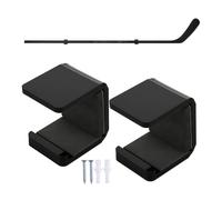 Nankoyal Hockey Stick Holder, Horizontal Storage Bracket - Hockey Stick Wall Rack with Anti-Scratch Pad | for Sports Gear Storage Organization Garage Locker Room