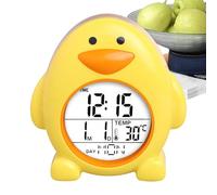 Nankoyal Kids Clocks for Bedrooms,Creative Fun Alarm Clocks | Silent Digital Wake up Clock, Kids Clock Ok to Wake with Temperature Display for Bedroom Decor