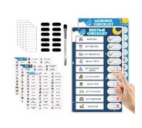 Nankoyal Kids Morning Routine Chart - Fun Interactive Magnetic Visual Schedule Planner | Morning Chore Chart Learning Toy,for Refrigerator Home Study Bedroom Classroom