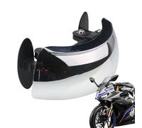 Nankoyal Motorcycle Rear View Mirror - 180 Degree Safety Auxiliary Rear View Mirror,Wide Angle Adjustable Wind Screen Mount General For Sport Street Bike Scooter