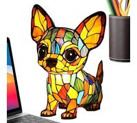 Nankoyal Night Light for Kids | Dog Stained Resin Tabletop Night Light,Stained Resin Bedside Nightlight Tabletop Decor for Reading Camping Hotel Living Room Bathroom