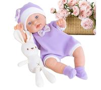 Nankoyal Realistic Kids Doll - 12 Inch Washable Full Body Realistic Collectibles with Bunny - Real Kids Doll | for Friends Girls Youth Teens Daughter Nursery Birthdays Christmas Valentine's Day Home