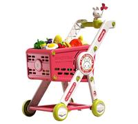 Nankoyal Shopping Cart for Kids 1-3 - Kids Toddler Pretend Grocery Store Shopping Cart,Interactive Educational Pretend Kitchen Accessories for Preschoolers Boys Girls Baby Holidays Birthday