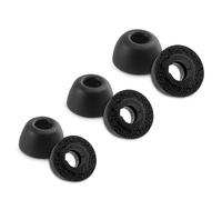 NANLANFAN Replacement Foam Ear Tips for JLab Go Pop+ / JLab Go Air Pop/JLab Go Sport+ / JLab Go Air Sport/JLab JBuds Mini/JLAB Epic Sport ANC 3 Earbuds, 3 Pairs (S/M/L, Black)
