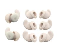 NANLANFAN Replacement Silicone Ear Wings for Soundcore Sleep A20 Earbuds | Anti Slip Ear Tips, 3 Pairs (Beige) (SML)