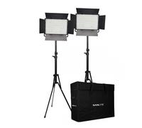Nanlite 1200-CSA Bi-Colour Double Set (w/ Case & Light Stand)