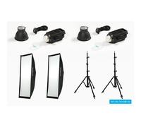 Nanlite FS-150B LED Spot Light Dual Kit (with Light Stand and Soft Box)